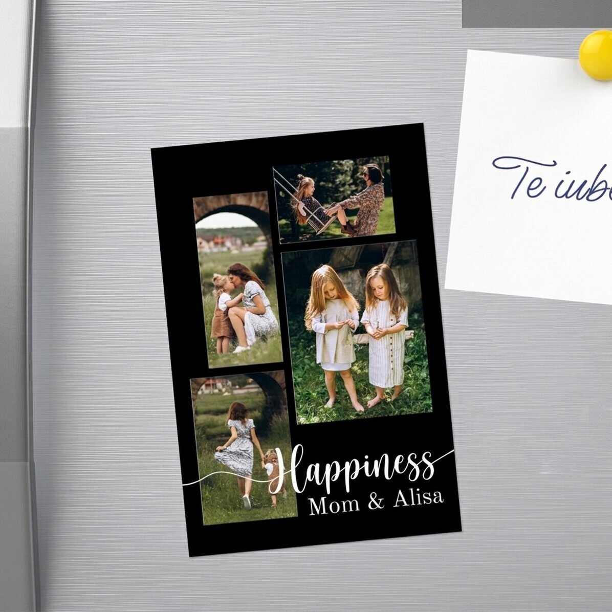 Personalised 10x15 cm magnet - Happiness