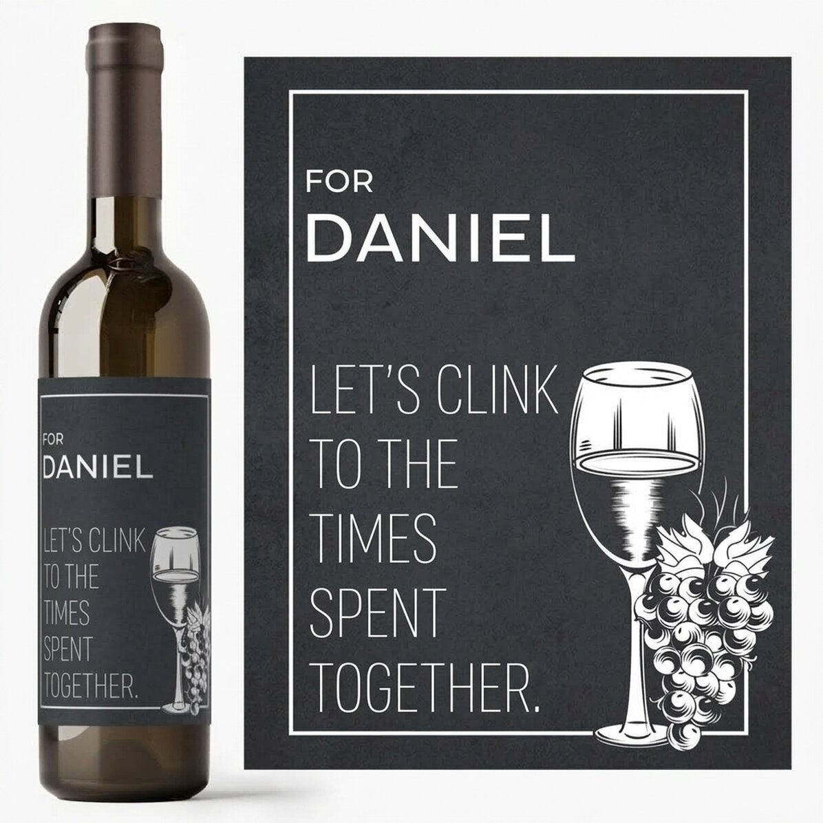 Personalised wine with message - Goodbye
