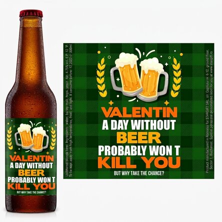 Personalised beer with text - Beer won
