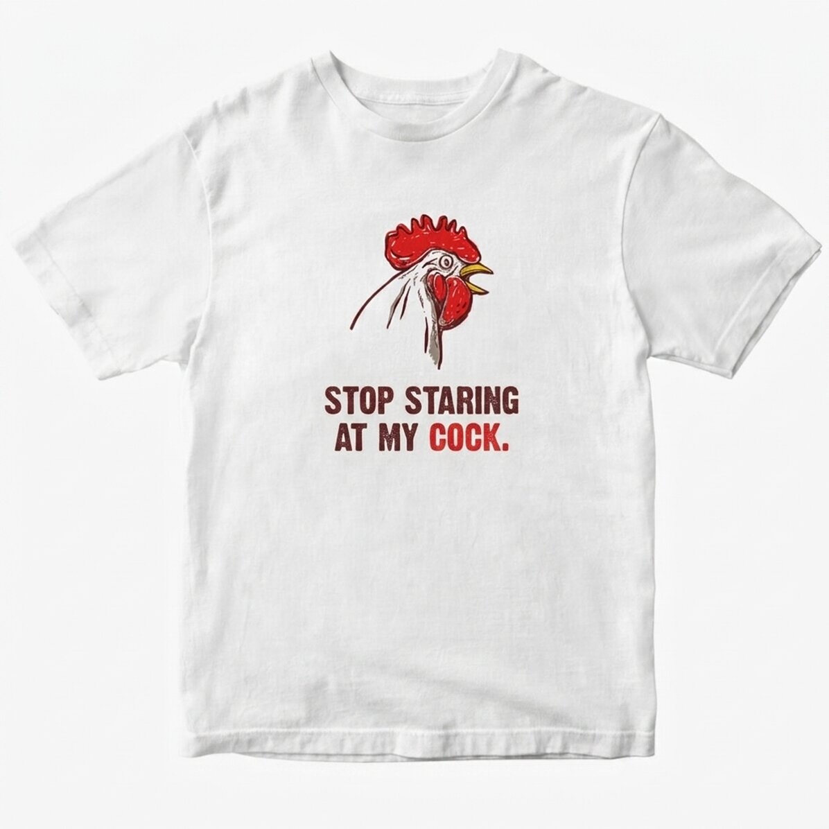 Personalised T-shirt with text - Stop staring