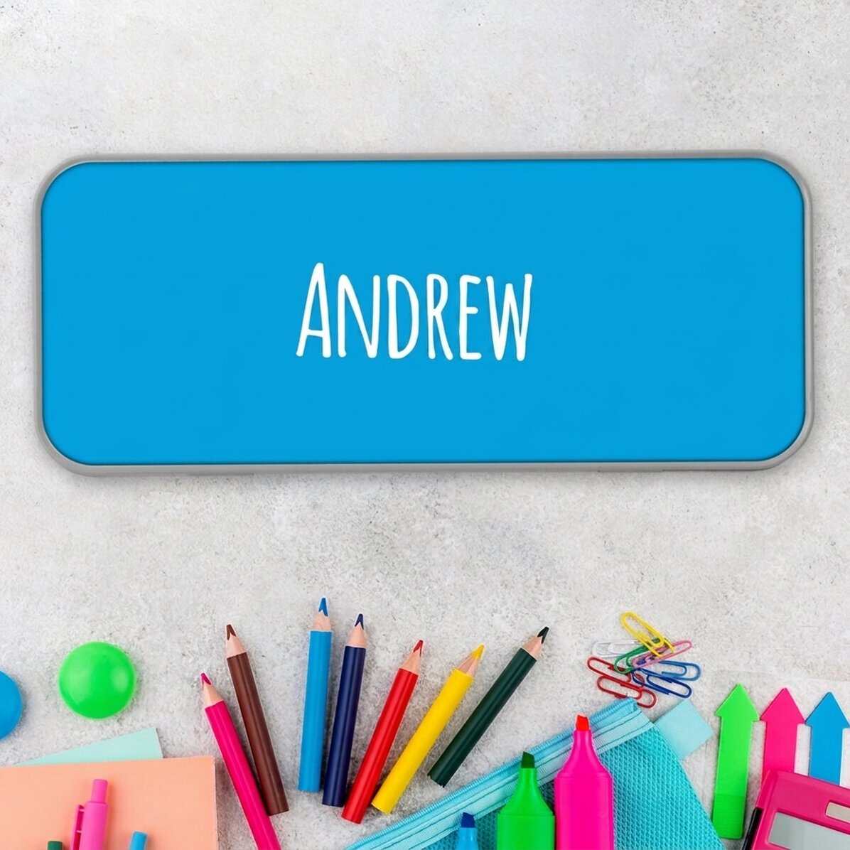 Personalised pencil case with your name on it