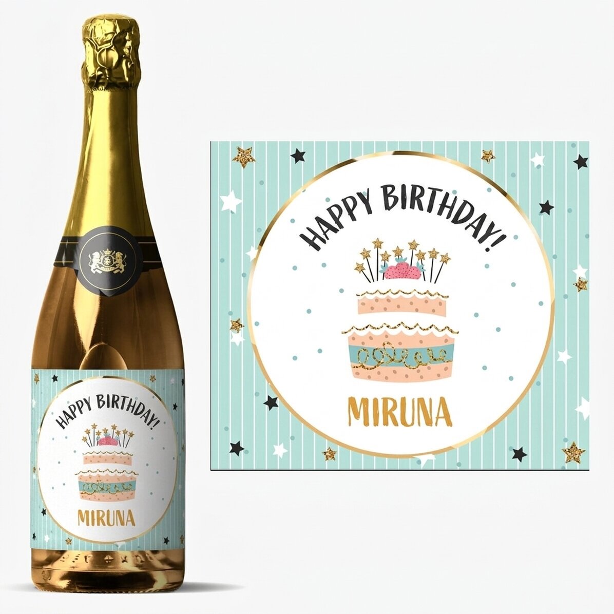 Personalised sparkling wine for birthdays - Happy Birthday!