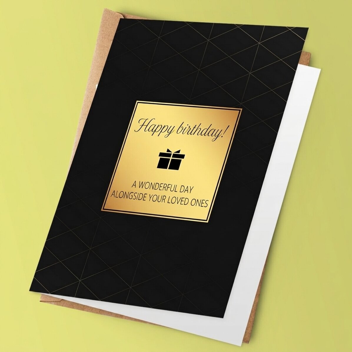 Personalised birthday card with message - Best wishes