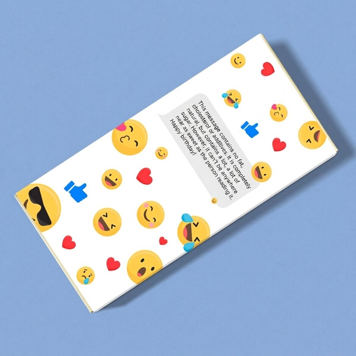 Personalised chocolate with text - Text bubble