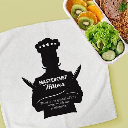 Personalised towel with text - Masterchef