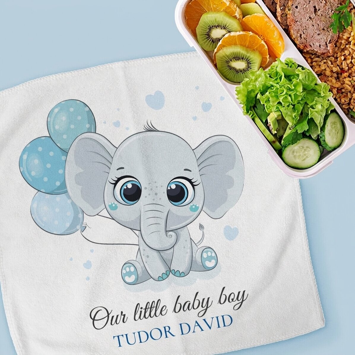 Personalised towel with name - Baby boy