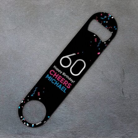 Personalised beer opener - Confetti