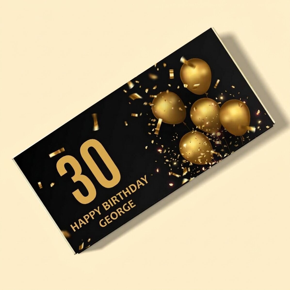 Personalised chocolate with birthday message - Birthday Wish