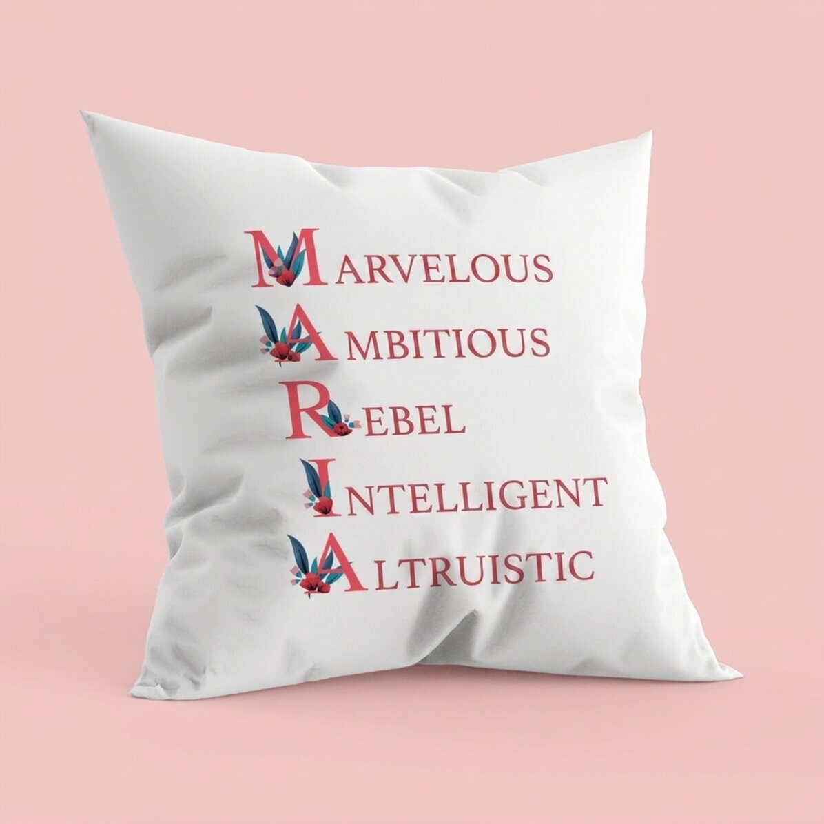 Personalised cushion with text - Maria