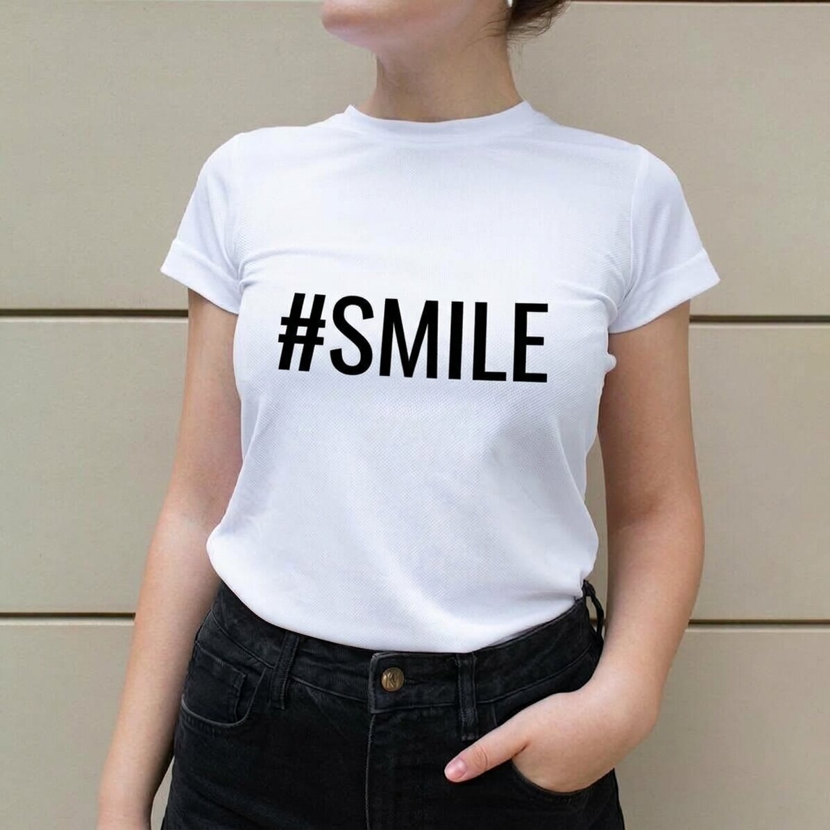 Personalised sports T-shirt with text