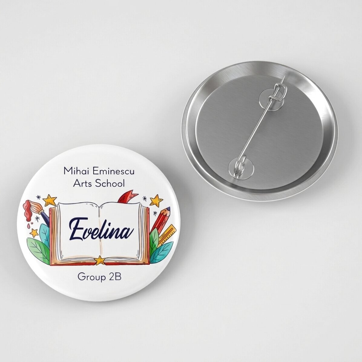 Personalised badge with name - Back to school