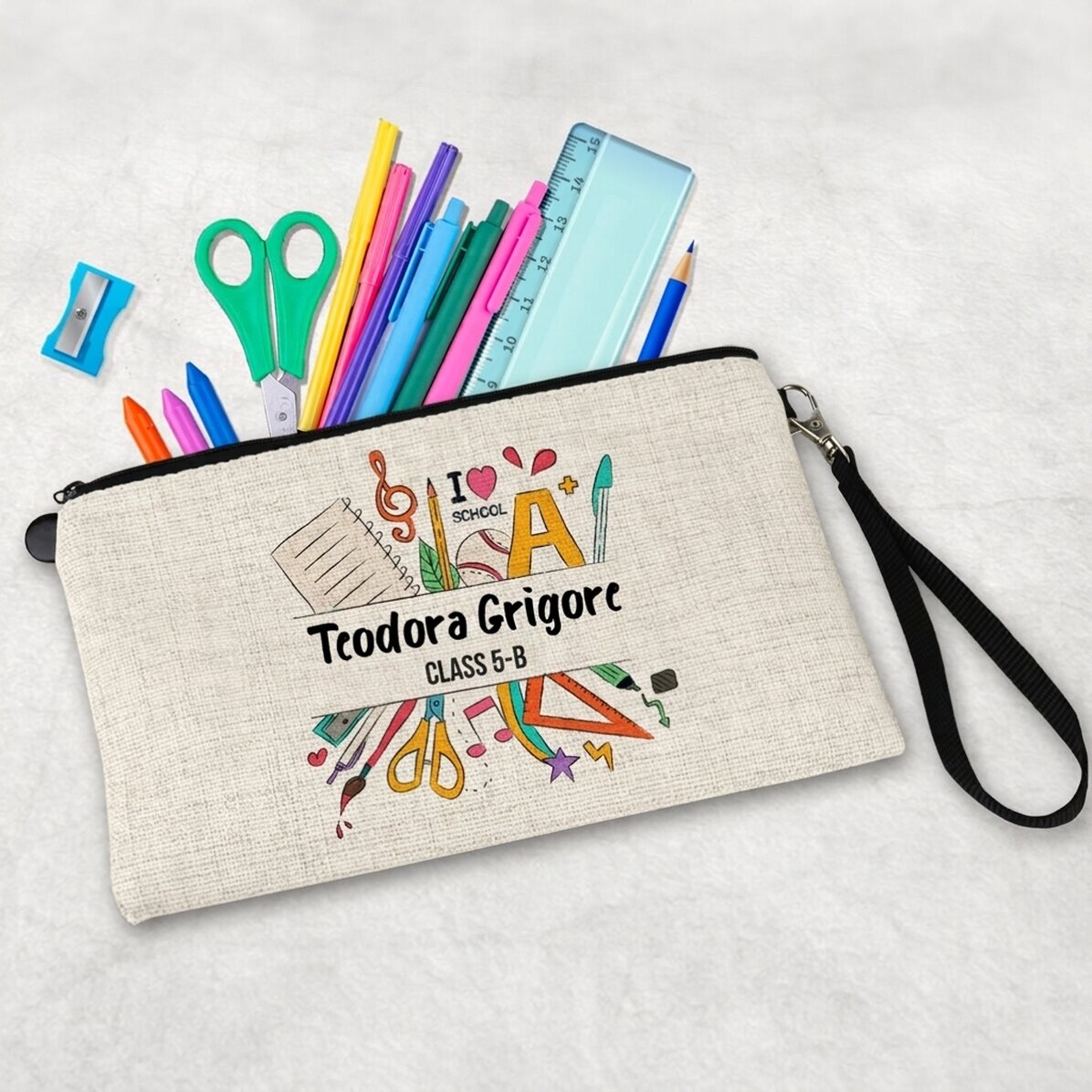 Personalised school kit with text - Back to school