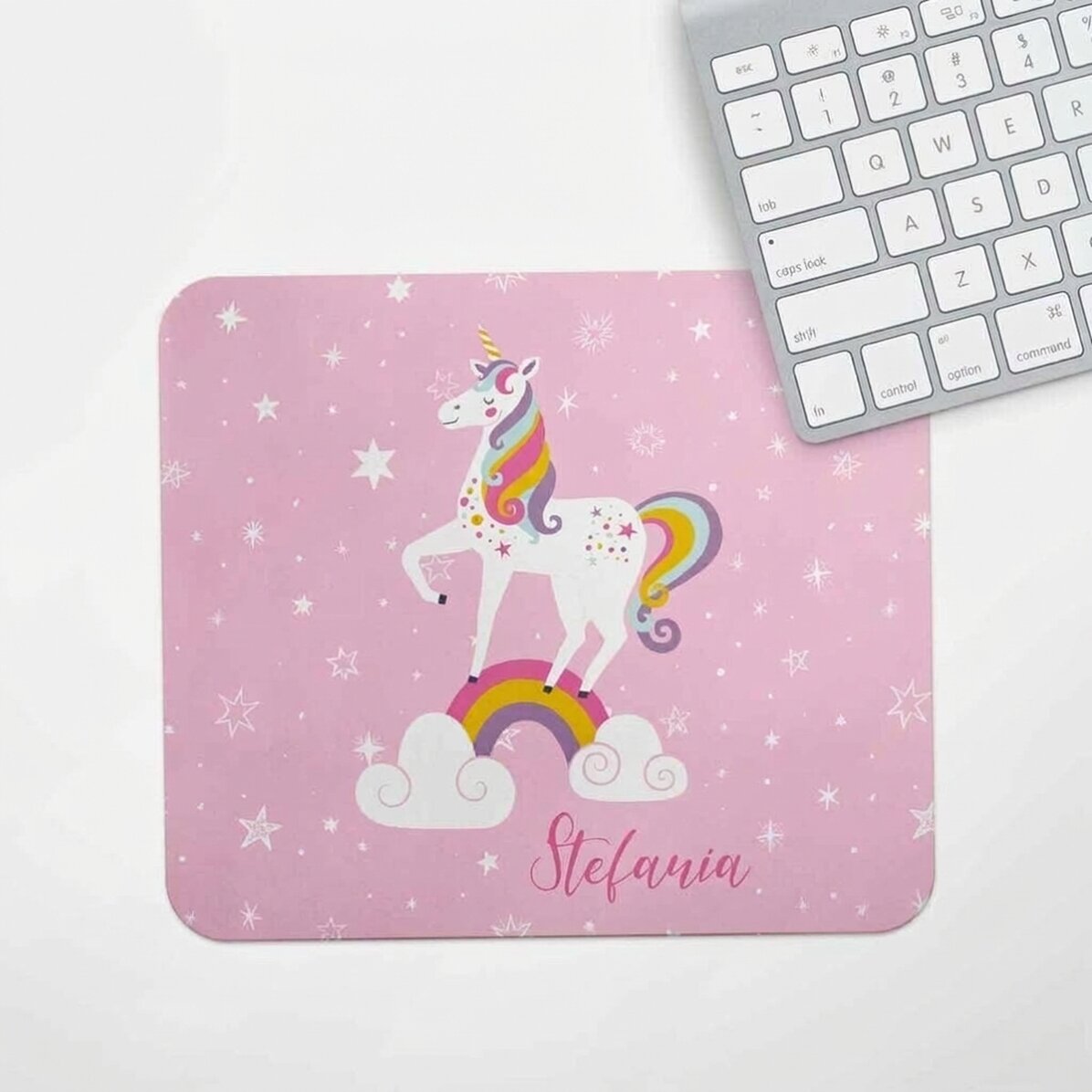 Personalised mouse pad with text - Unicorn