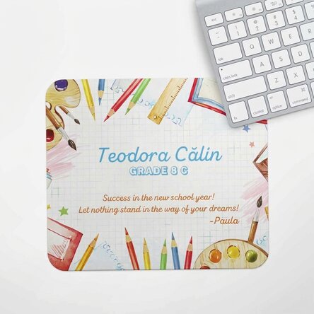 Personalised mouse pad with text - Back to school