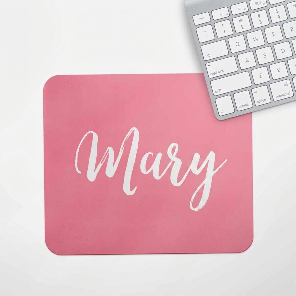 Personalised mouse pad with name and colourful background
