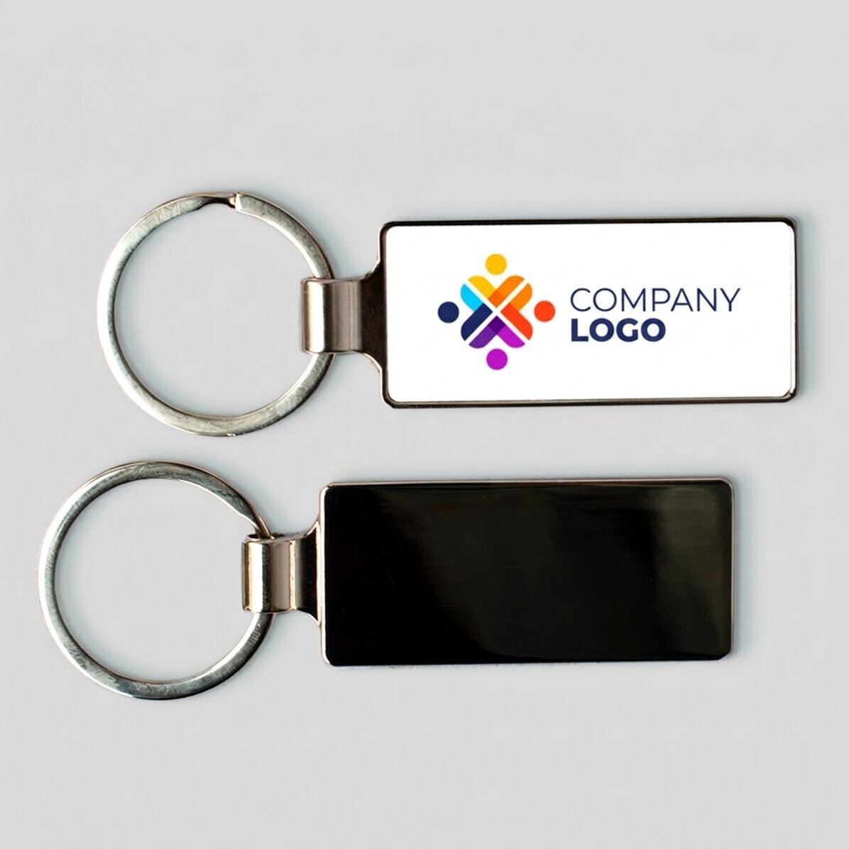 Personalised keyring with logo