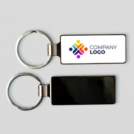 Personalised keyring with logo