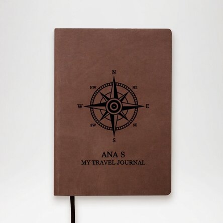 Personalised leather diary with name - Busola