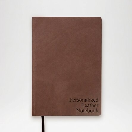 Leather diary personalised with your initials or name