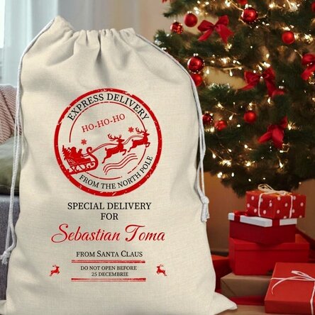 Personalised gift bag with text - Special delivery