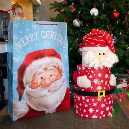 Jumbo gift bag - Merry Christmas Santa model