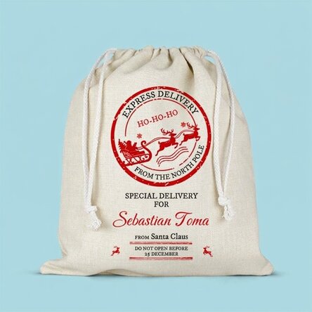 Medium gift bag personalised with name - Special delivery