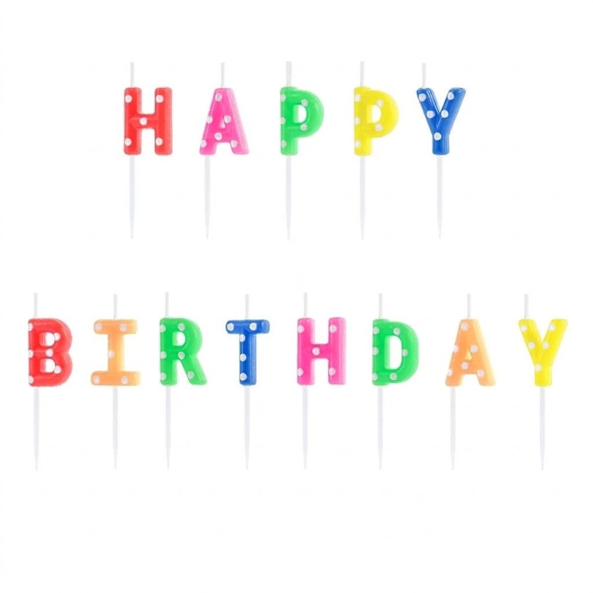 Cake candles - Happy Birthday set