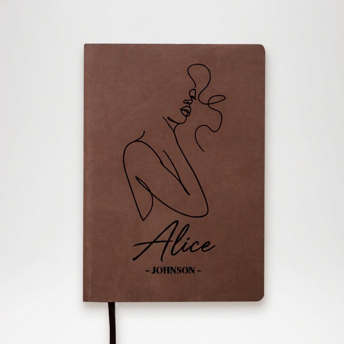 Personalised leather diary with name - Signature