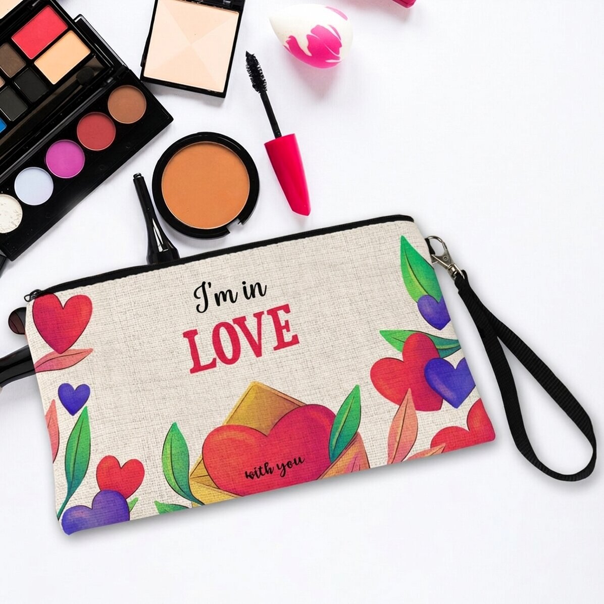 Personalised makeup kit with text - In LOVE
