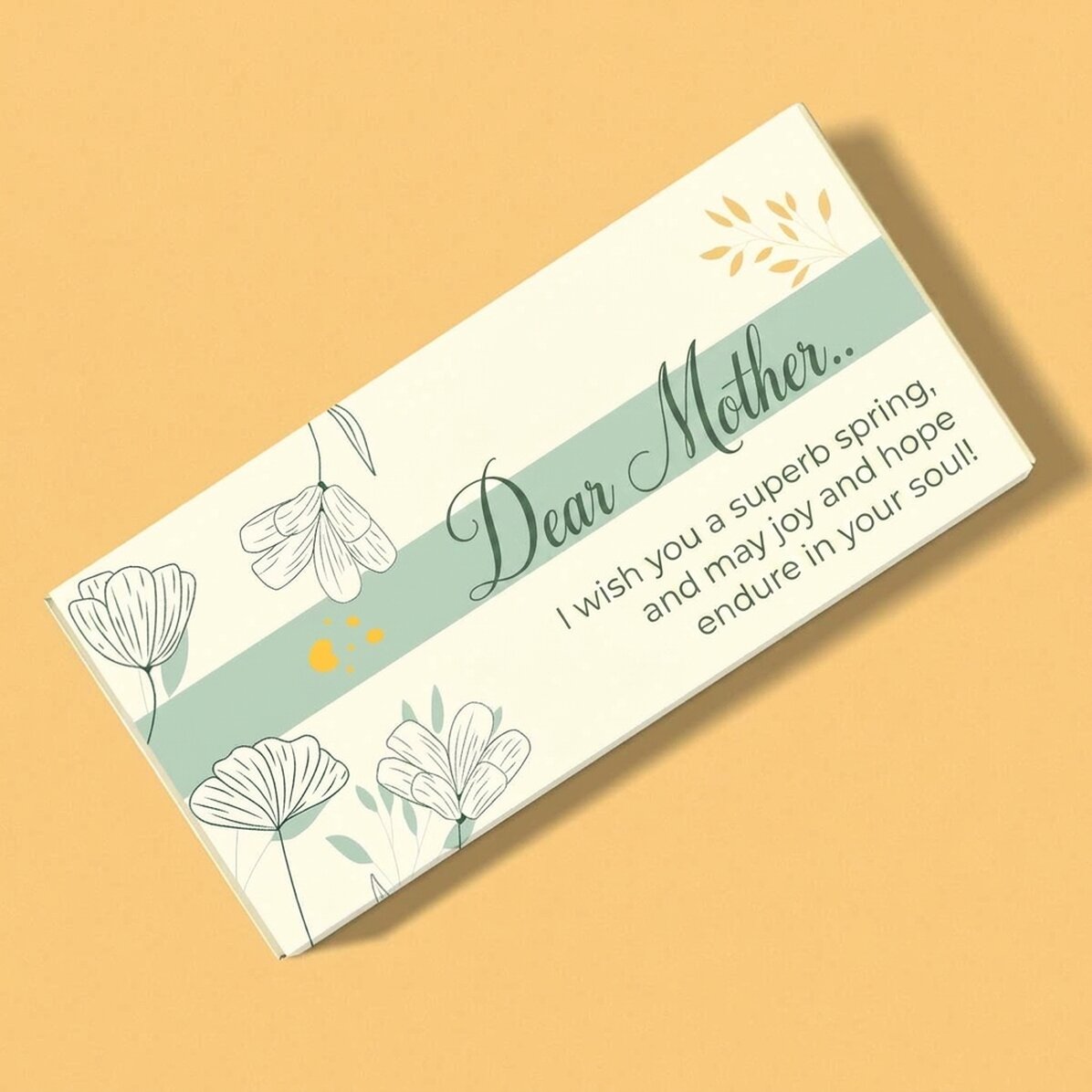 Personalised chocolate with text - Beloved mother