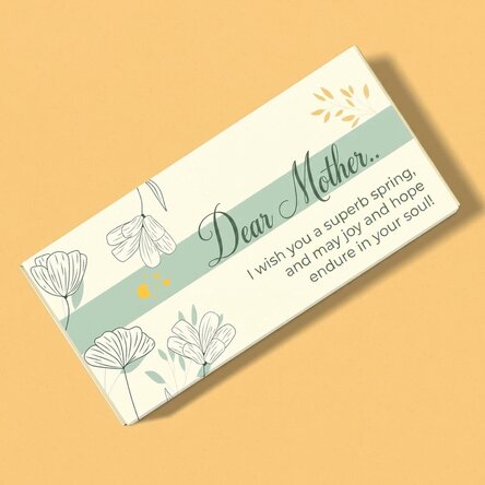 Personalised chocolate with text - Beloved mother