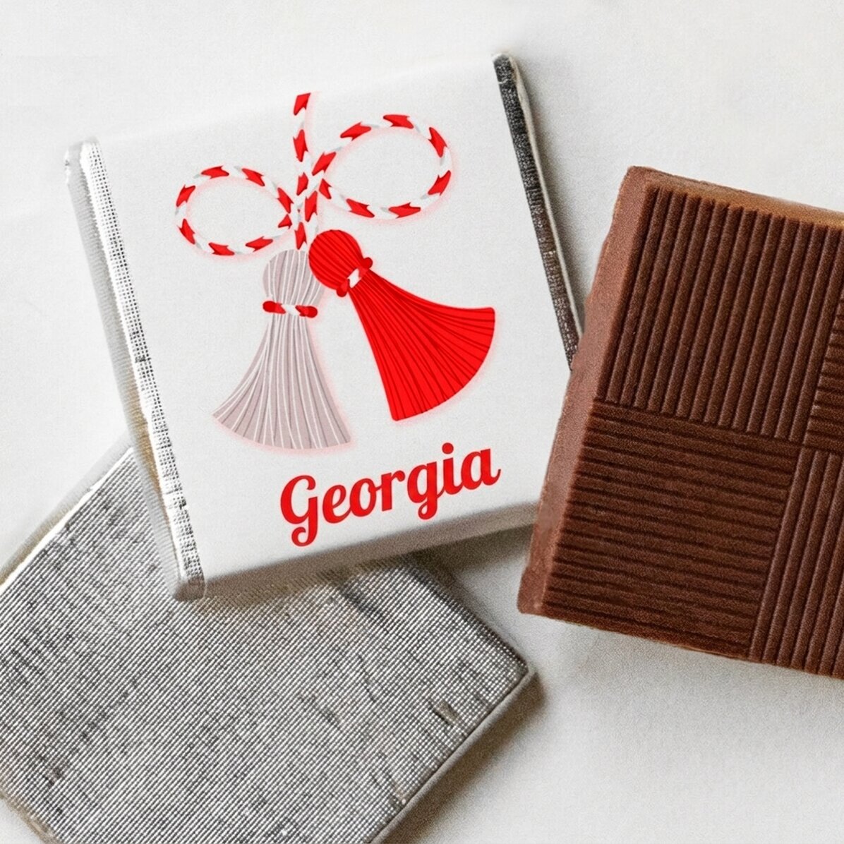 Personalised mini chocolate with a sweet message