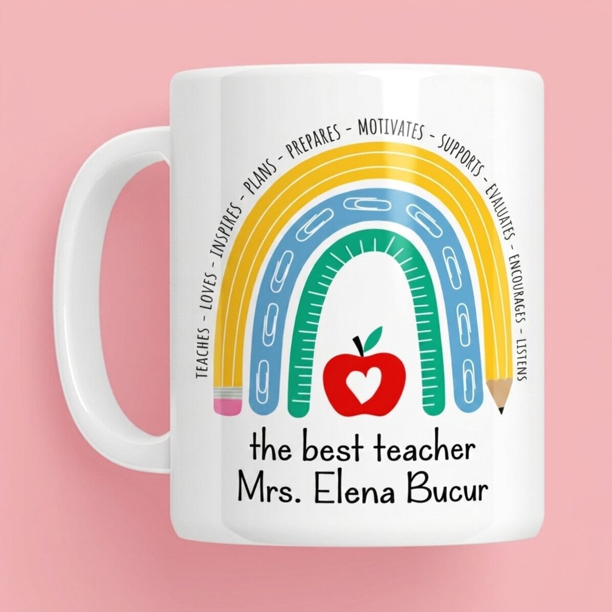 Personalised mug with text - Teacher