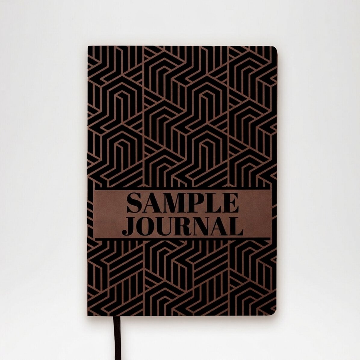 Personalised leather diary with name - Elegant model
