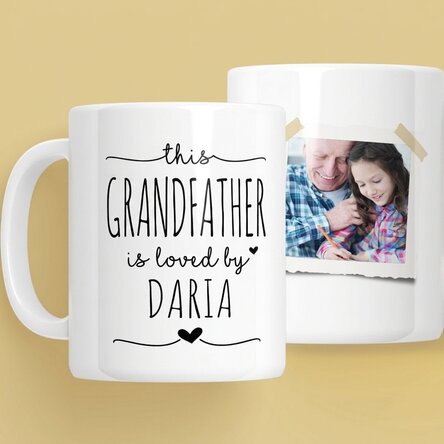 Personalised mug with text and photo - Beloved Grandfather
