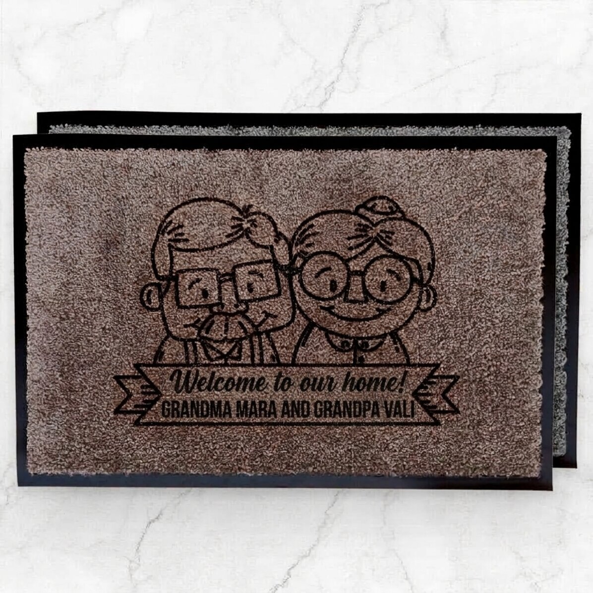 Indoor entrance mat for grandparents