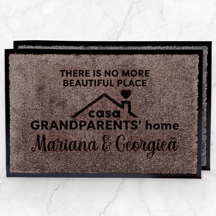 Personalised entrance mat with text - Grandparents
