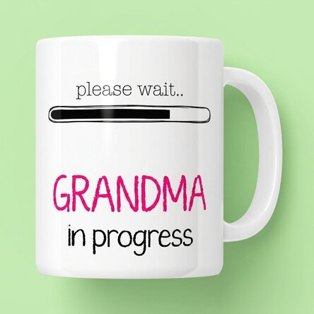 Personalised mug with text - Grandmother-to-be