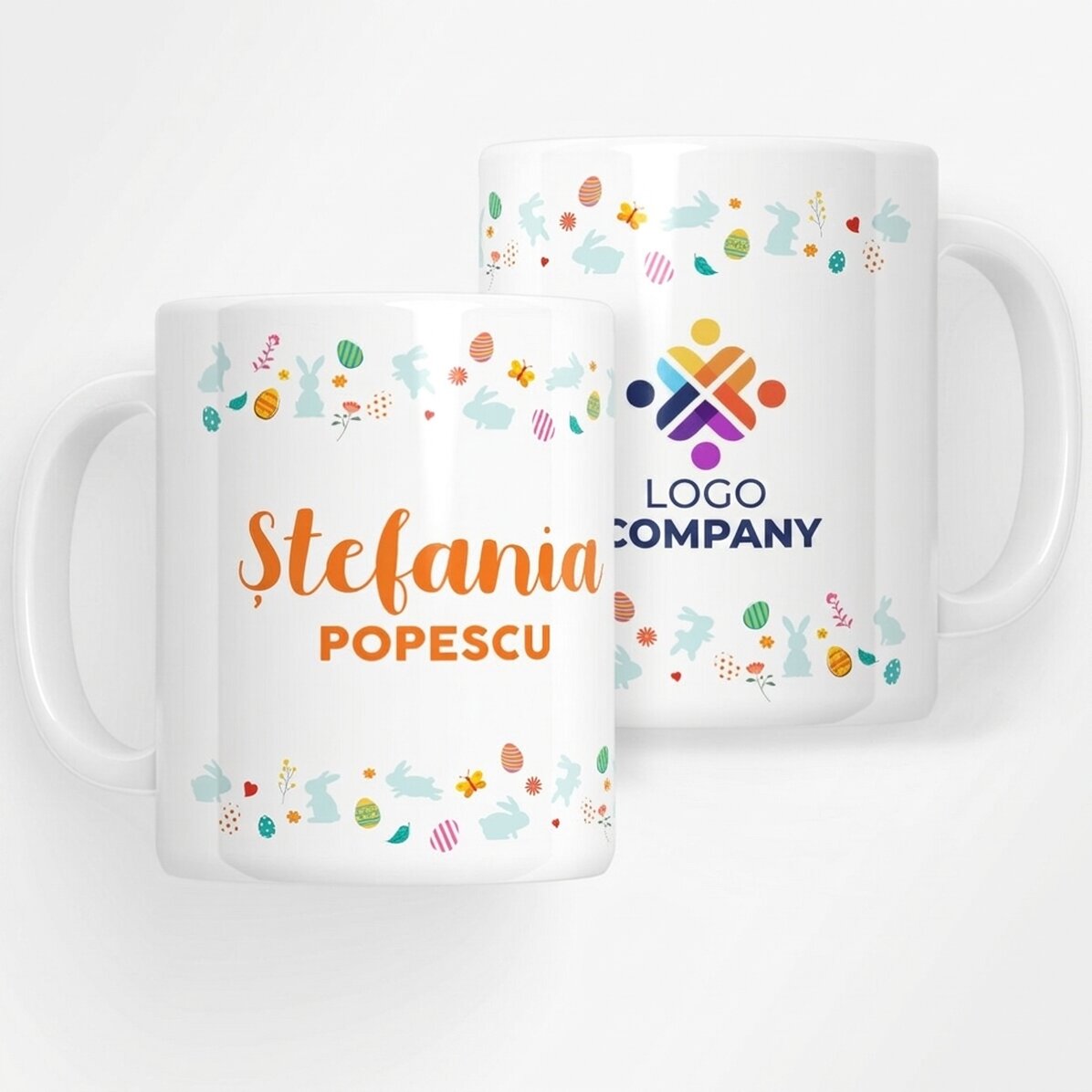 Personalised mug with name and logo - Bunny