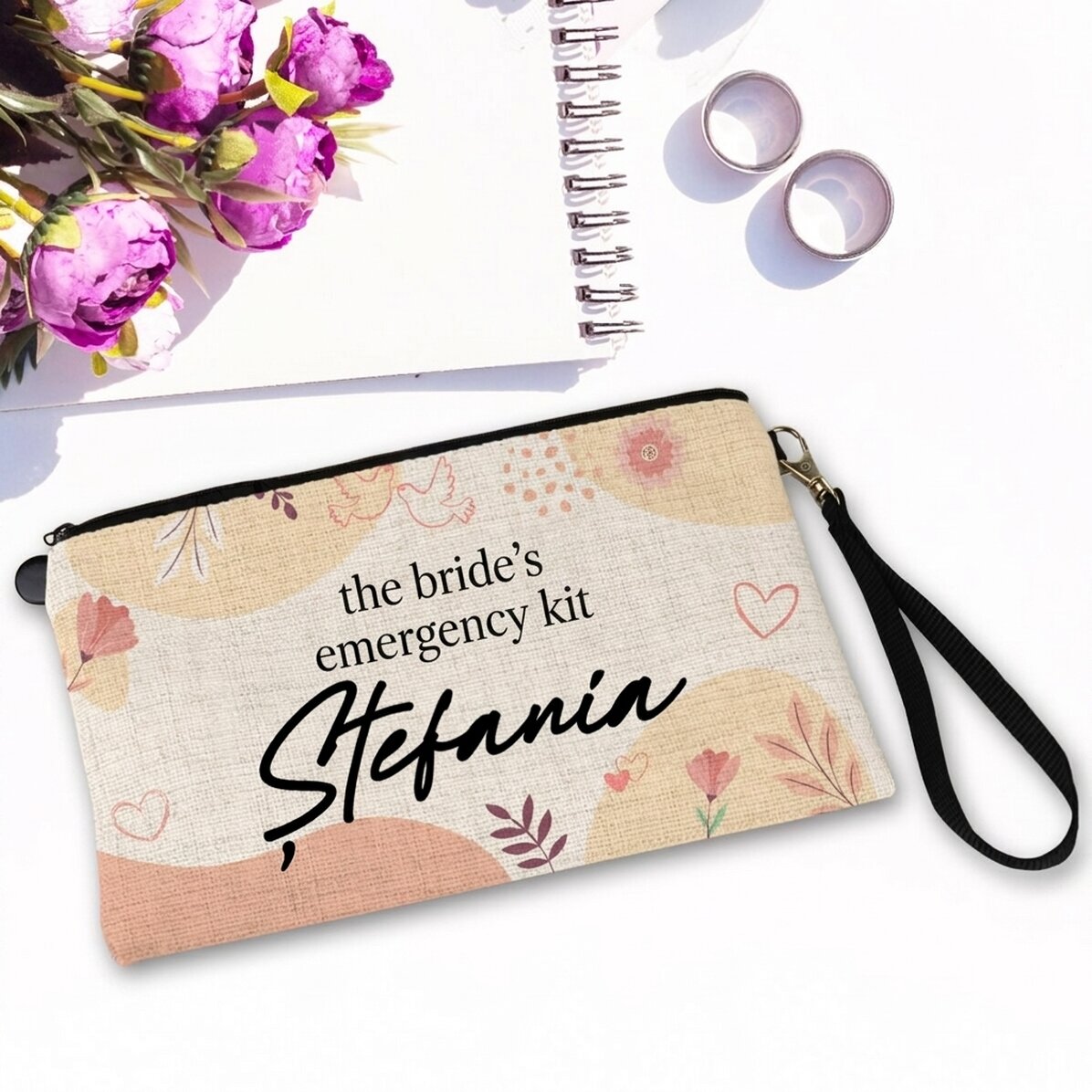 Personalised accessory bag with text - Bridal emergency kit