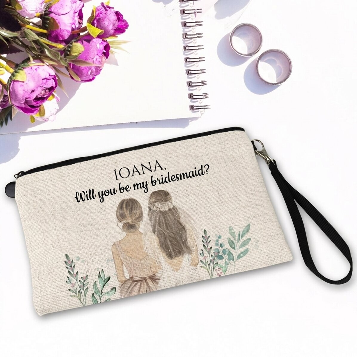 Personalised make-up kit with text - Bridesmaid