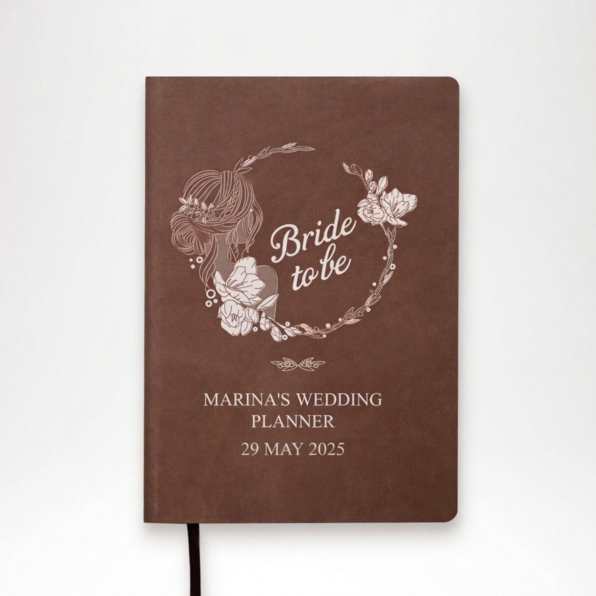 Personalised diary with text - Wedding planner