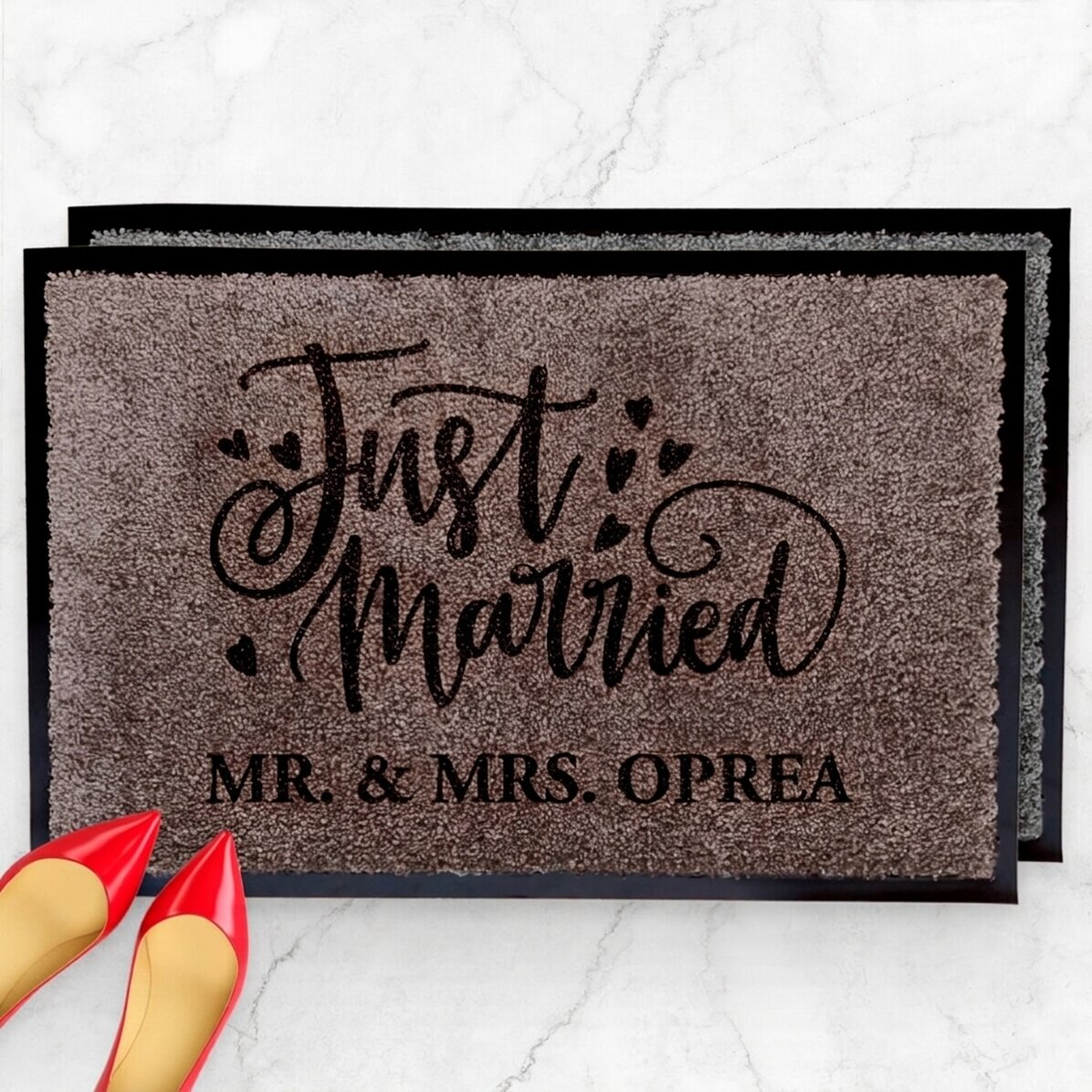 Indoor entrance mat - Just married