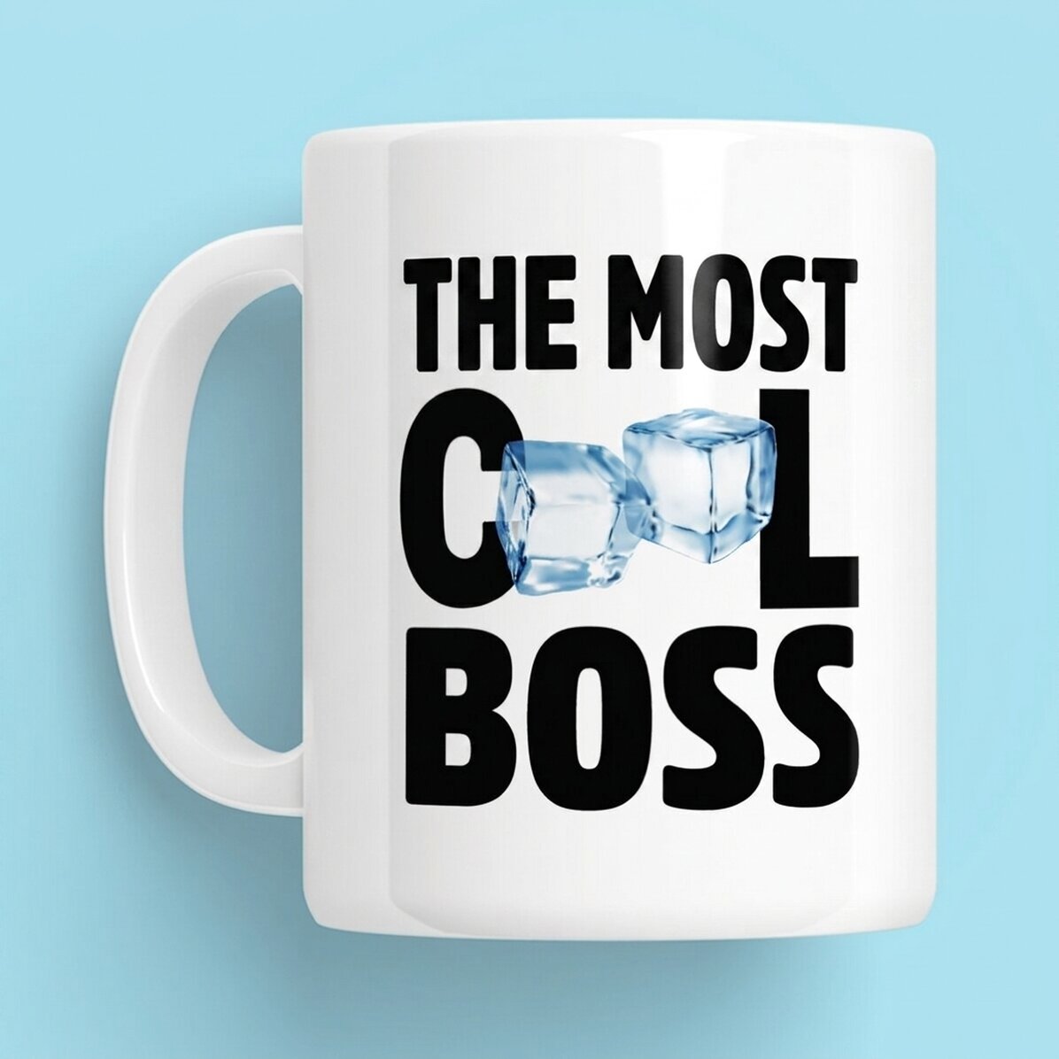 Personalised mug with text - The coolest boss