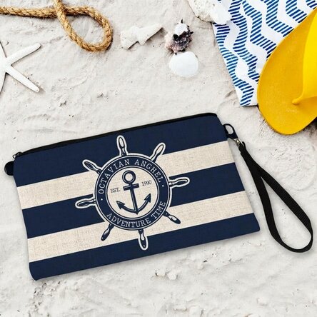Personalised accessory kit with text - Navy 2