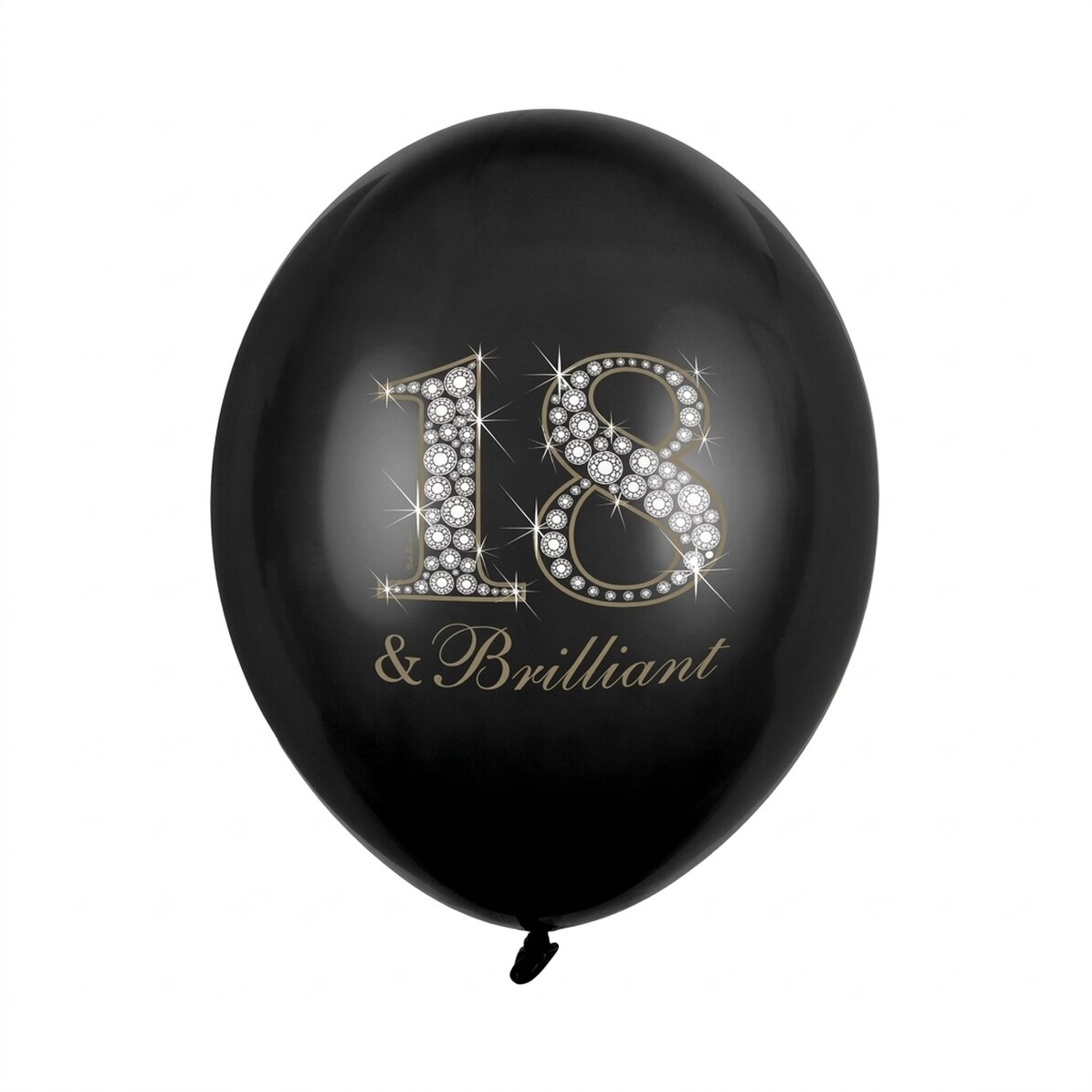 Set of 50 birthday balloons - 18 & Brilliant