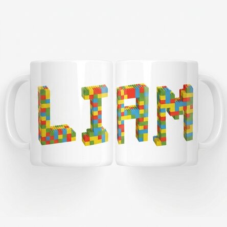 Personalised mug with name - Lego