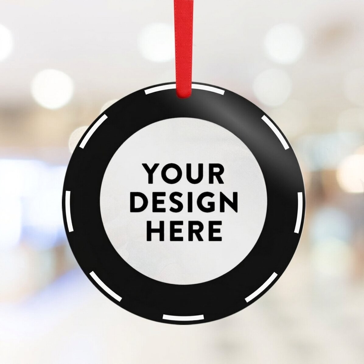 Custom round ornament with your graphics