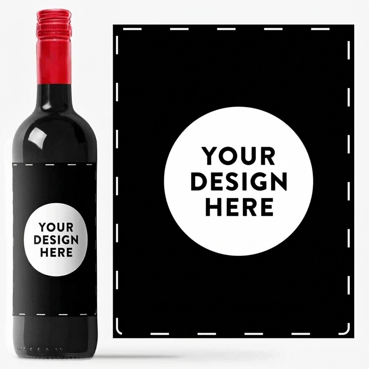 Personalised wine with your own graphics