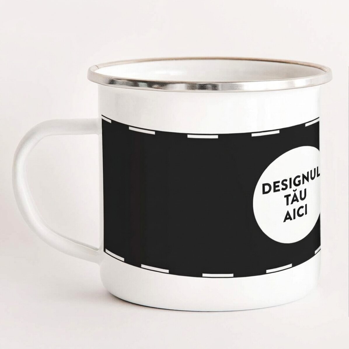 Customised enamel metal mug with your own design